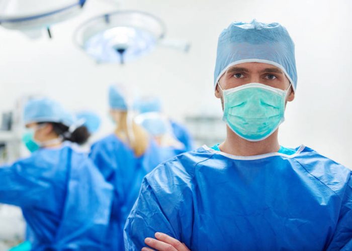 Portrait of surgeon in the operating room
