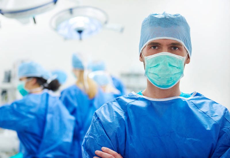 Portrait of surgeon in the operating room